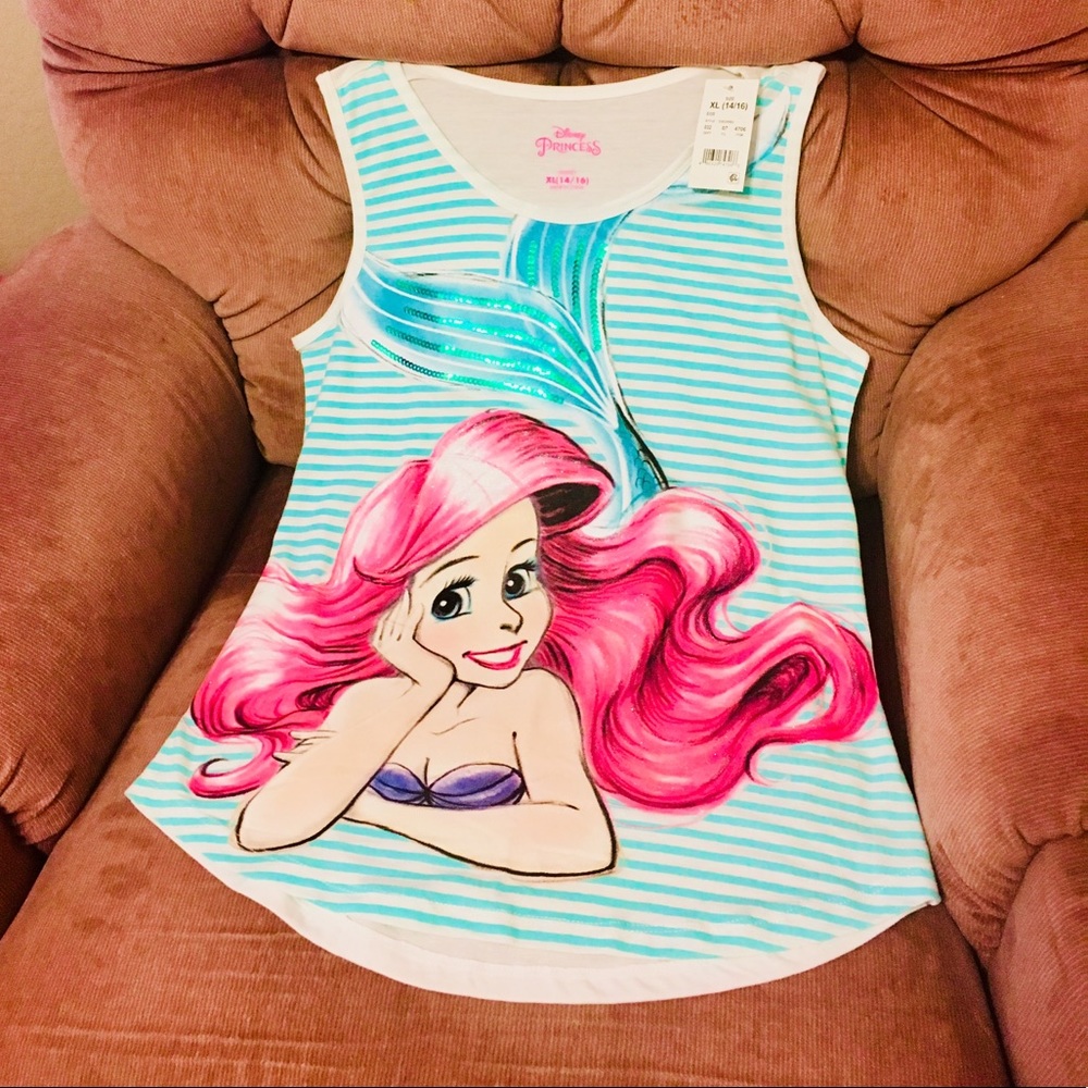 NWT PRINCESS ARIEL TANK TOP 💗🧜🏼‍♀️